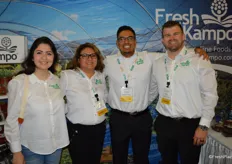 Alexus Nunez, Claudia Bernal Murry, Martin Garcia and Ryan Valenti with Meridian Fine Foods promote Fresh Kampo berries.